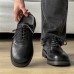 Black Brown Square-Toe Leather Shoes Old Money Style Unisex Niche Retro Formal Commuting Derby Shoes Direct Sale
